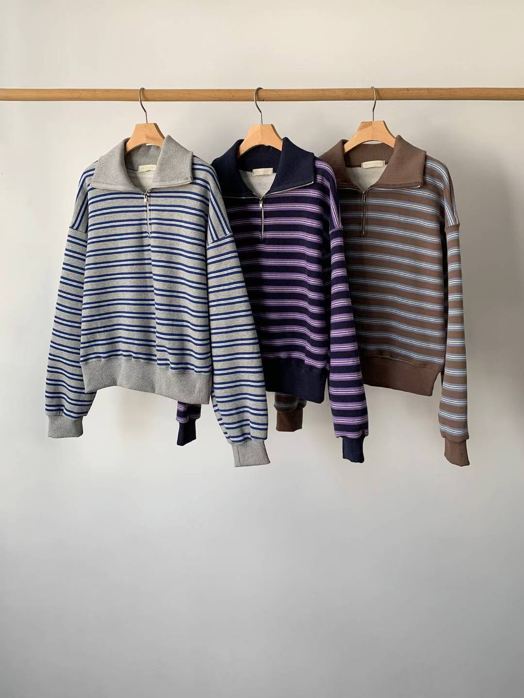 SATURDAY韓國直郵女士新品推薦職業人氣熱賣26春夏衛衣拉鏈SATURDAY衛衣圖色3左三色