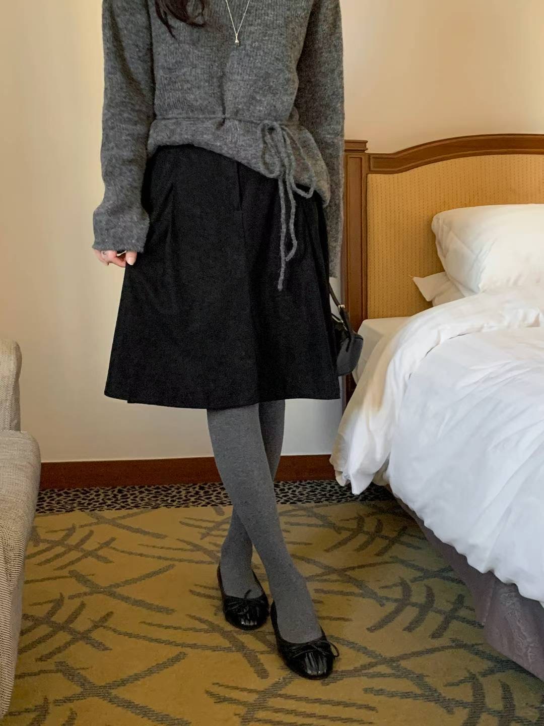 SATURDAY韓國直郵女裝新品26春夏推薦半身裙中短裙絨面革SATURDAY半身裙/中短裙圖色2