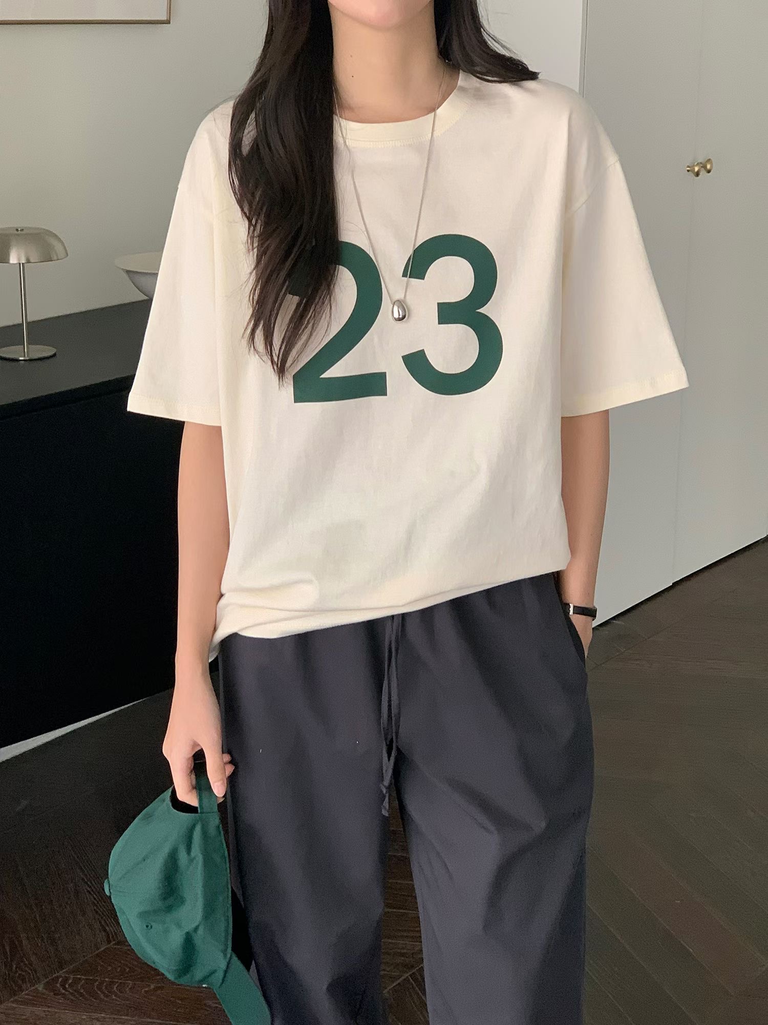 SATURDAY韓國代購女裝新款人氣熱賣時尚休閑真品26春夏T恤SATURDAYT恤圖色3