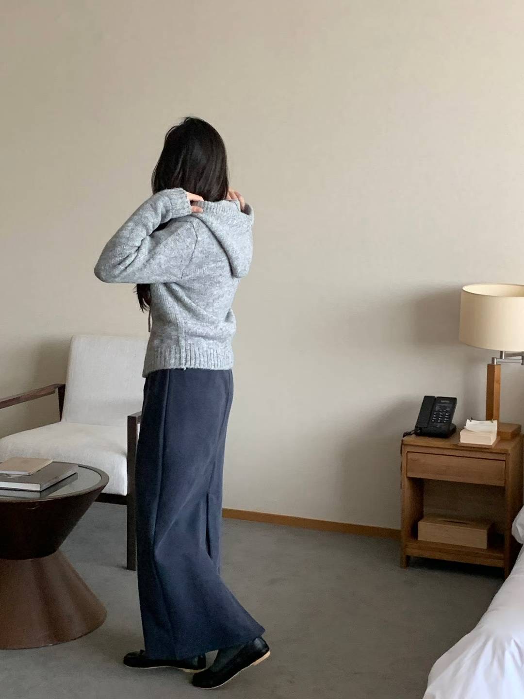 SATURDAY東大門直郵女裝新款休閑人氣真品職業針織衫拉鏈SATURDAY針織衫