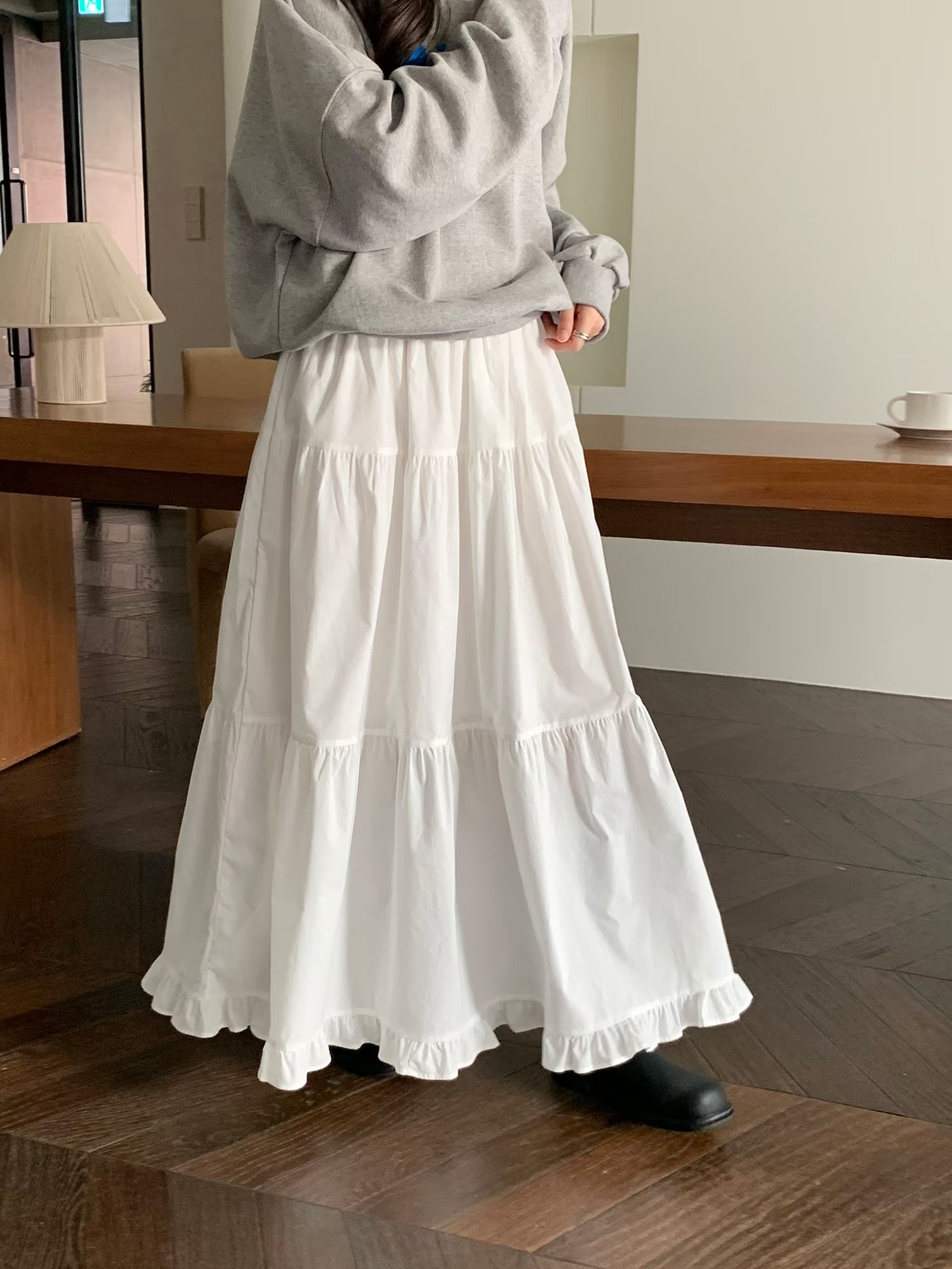 SATURDAY東大門直郵女士新款時尚熱賣推薦人氣真品休閑長裙SATURDAY長裙圖色1