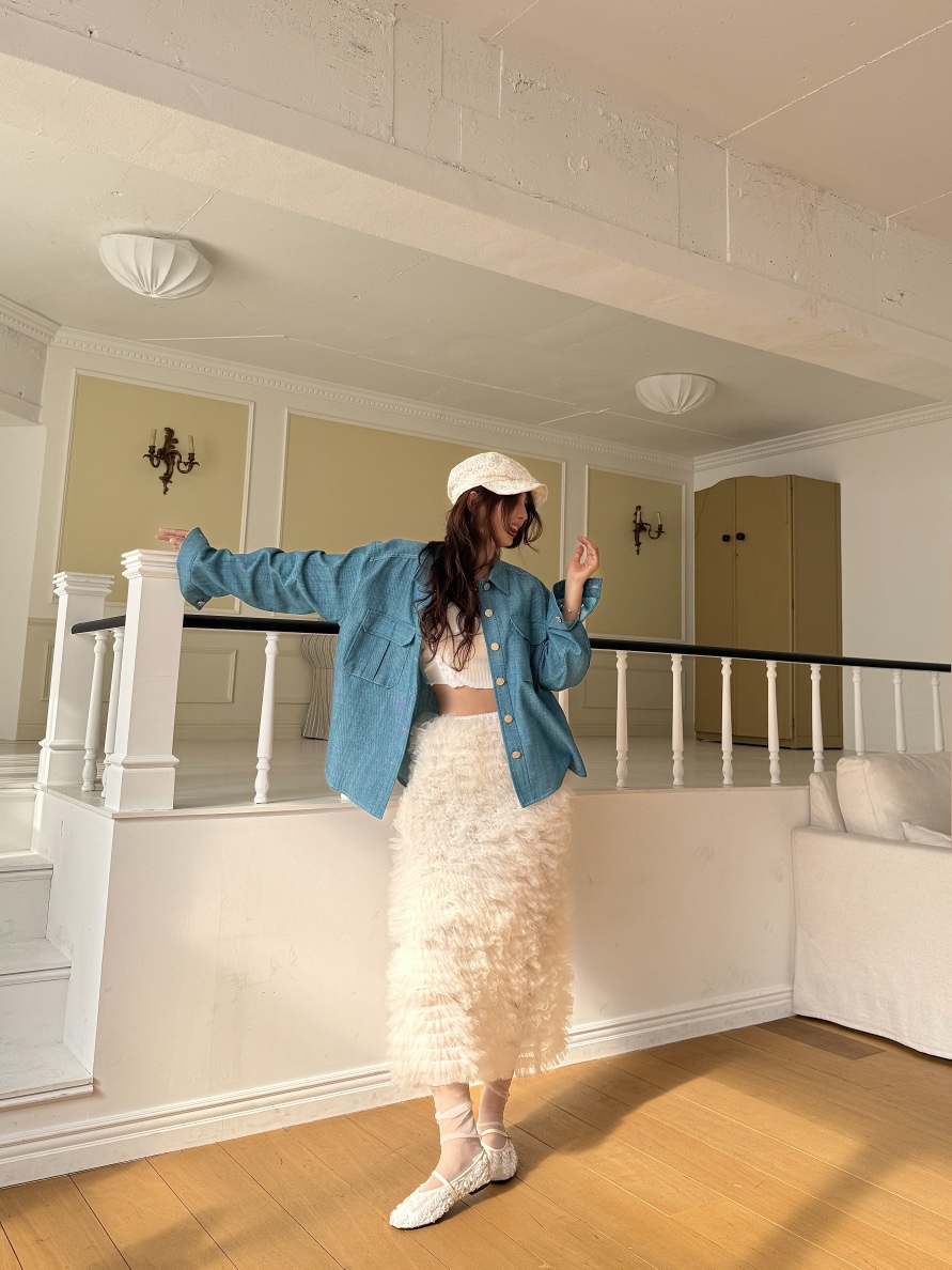 MOSMOS韓國代購女士新品時尚人氣職業26春夏真品襯衫蕾絲衫MOSMOS襯衫/蕾絲衫