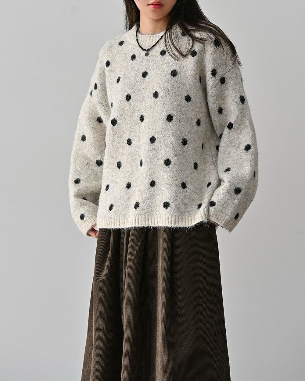 VIVACITY韓國直郵女裝新款休閑熱賣真品職業針織衫不含圍巾VIVACITY針織衫圖色2