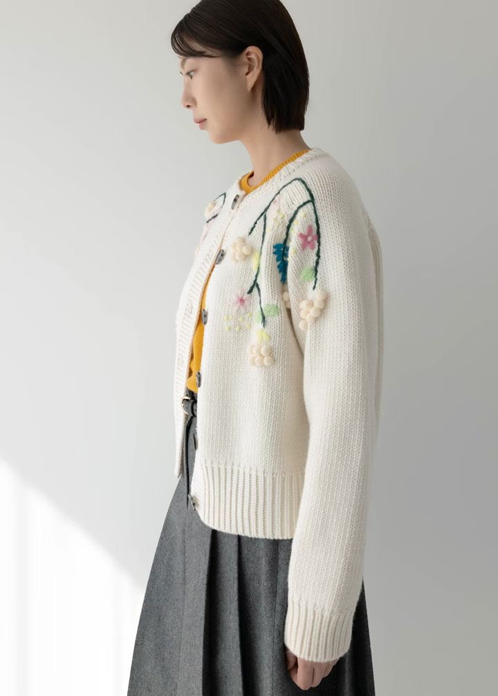 VIVACITY韓國代購女裝新款職業時尚真品針織衫荷葉邊開衫VIVACITY針織衫