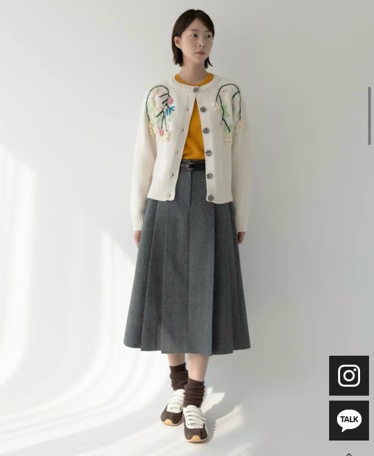 VIVACITY韓國代購女裝新款職業時尚真品針織衫荷葉邊開衫VIVACITY針織衫