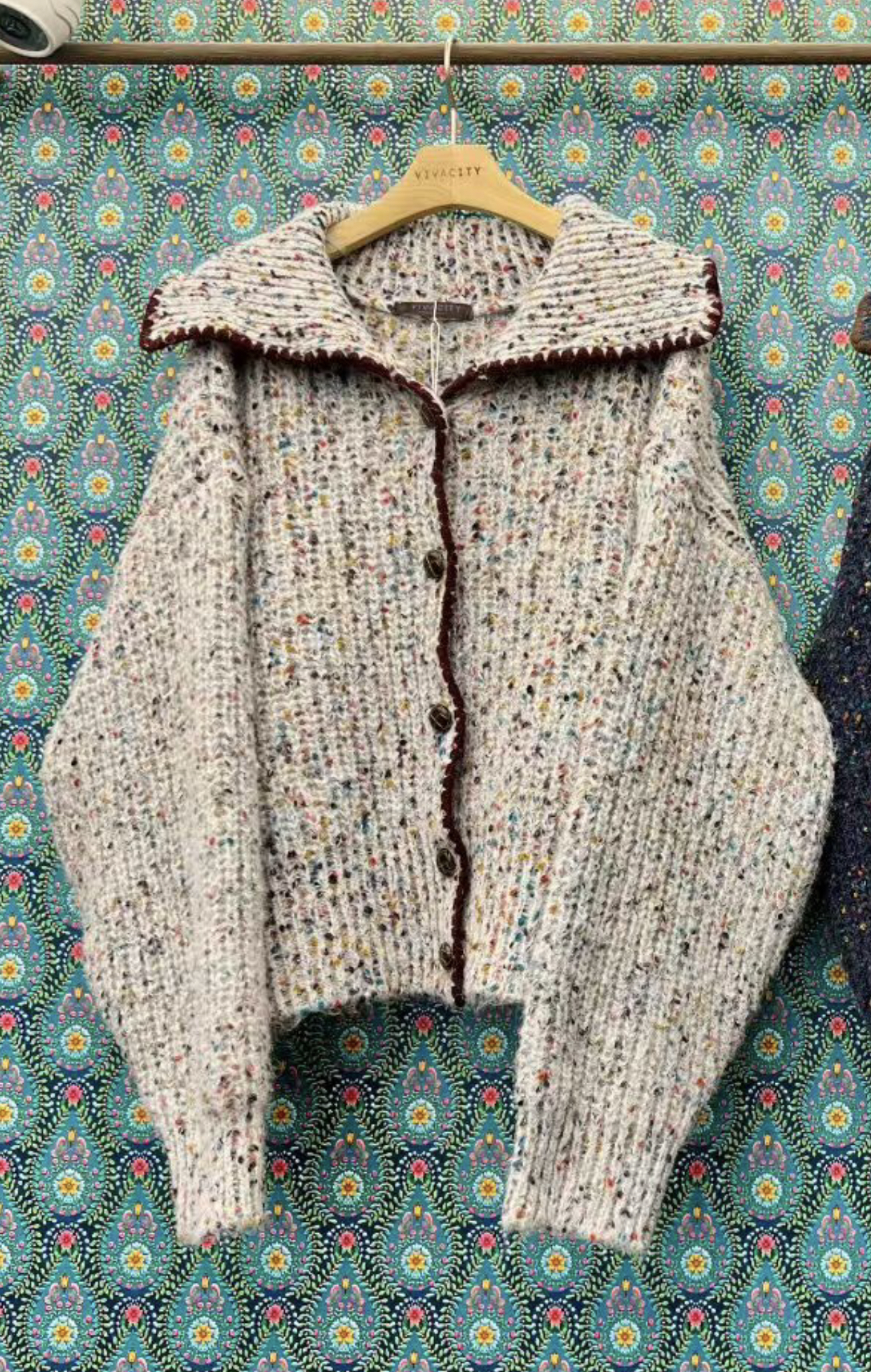 VIVACITY韓國直郵女裝新款推薦熱賣休閑人氣真品針織衫開衫VIVACITY針織衫圖色1