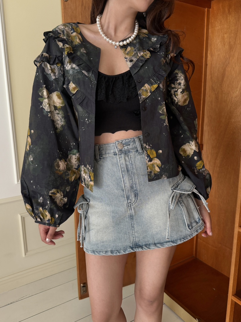 MOSMOS東大門實拍女裝新款休閑26春夏時尚人氣襯衫蕾絲衫MOSMOS襯衫/蕾絲衫