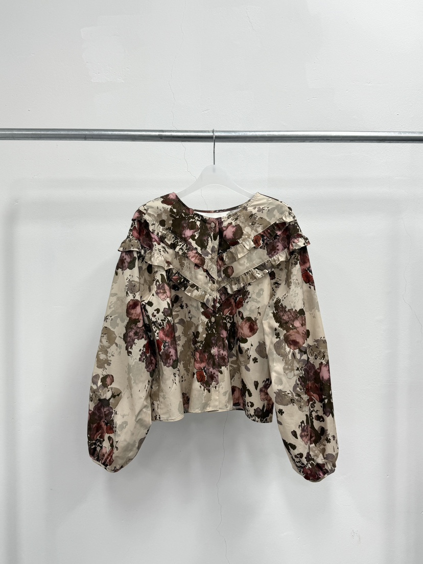 MOSMOS東大門實拍女裝新款休閑26春夏時尚人氣襯衫蕾絲衫MOSMOS襯衫/蕾絲衫圖色1