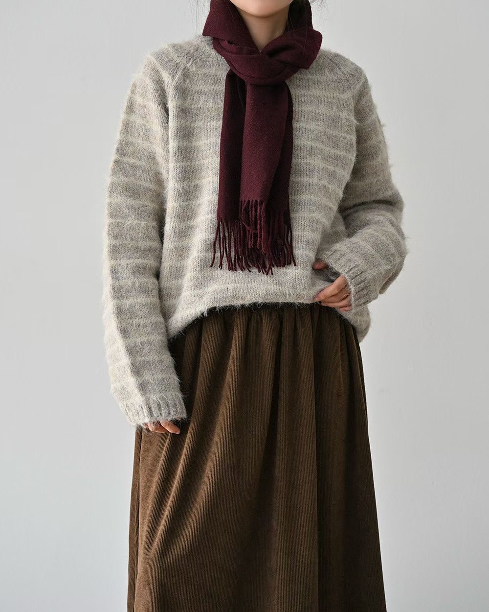 VIVACITY韓國直郵女裝新款熱賣26春夏時尚針織衫不含圍巾VIVACITY針織衫圖色1