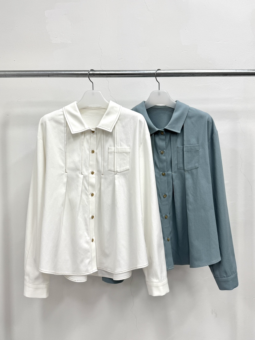 MOSMOS韓國代購女士新品休閑熱賣人氣真品襯衫蕾絲衫褶裥MOSMOS襯衫/蕾絲衫