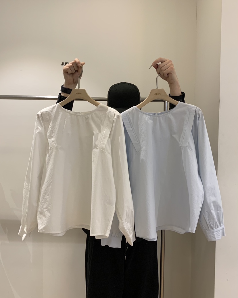 JUEDE韓國代購女裝新品休閑襯衫蕾絲衫JUEDE襯衫/蕾絲衫