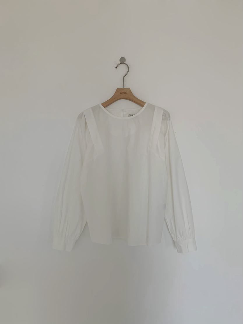 JUEDE韓國代購女裝新品休閑襯衫蕾絲衫JUEDE襯衫/蕾絲衫圖色1