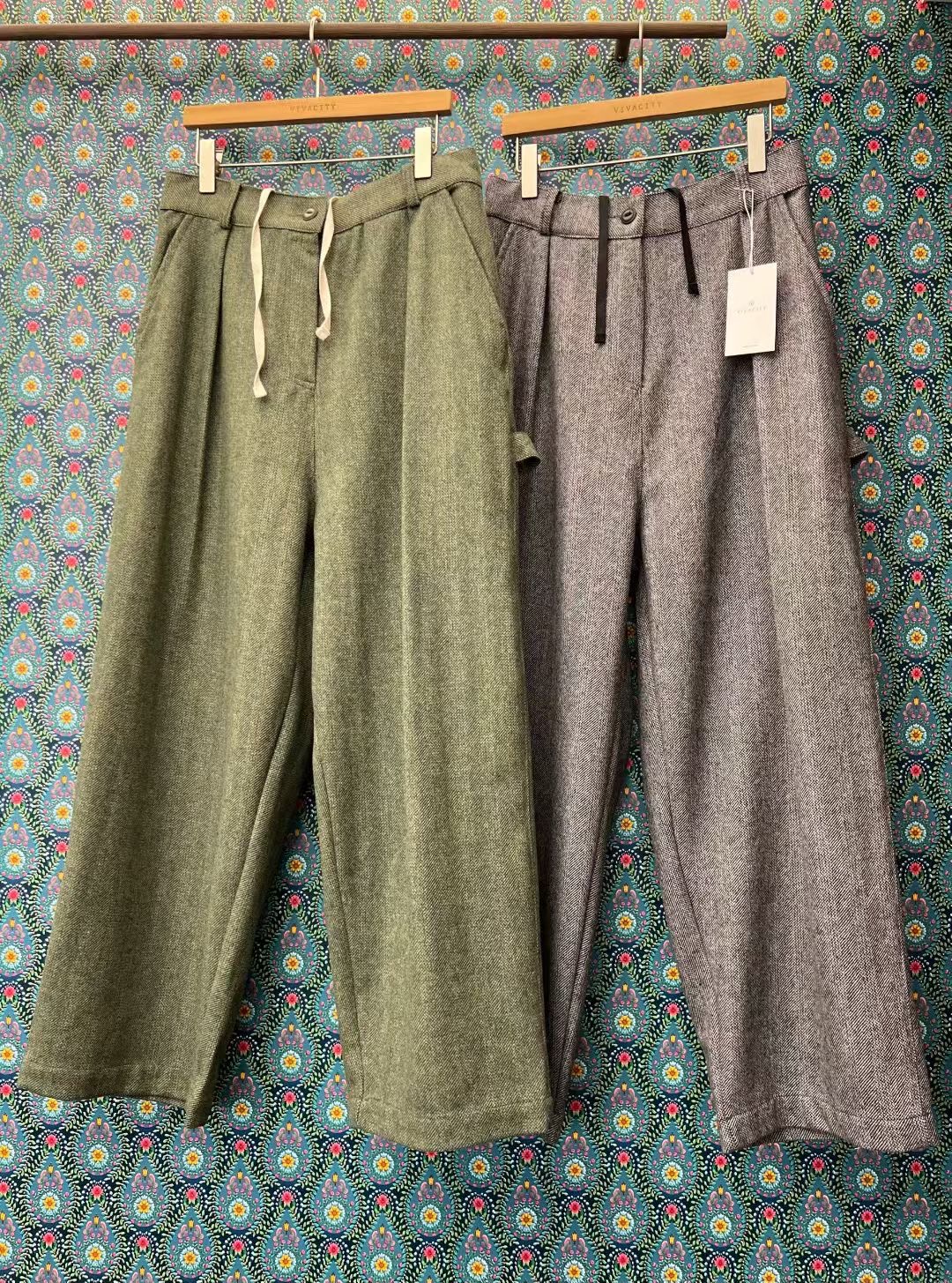 VIVACITY東大門直郵女士新品人氣休閑推薦真品職業休閑褲VIVACITY休閑褲圖色2左二色