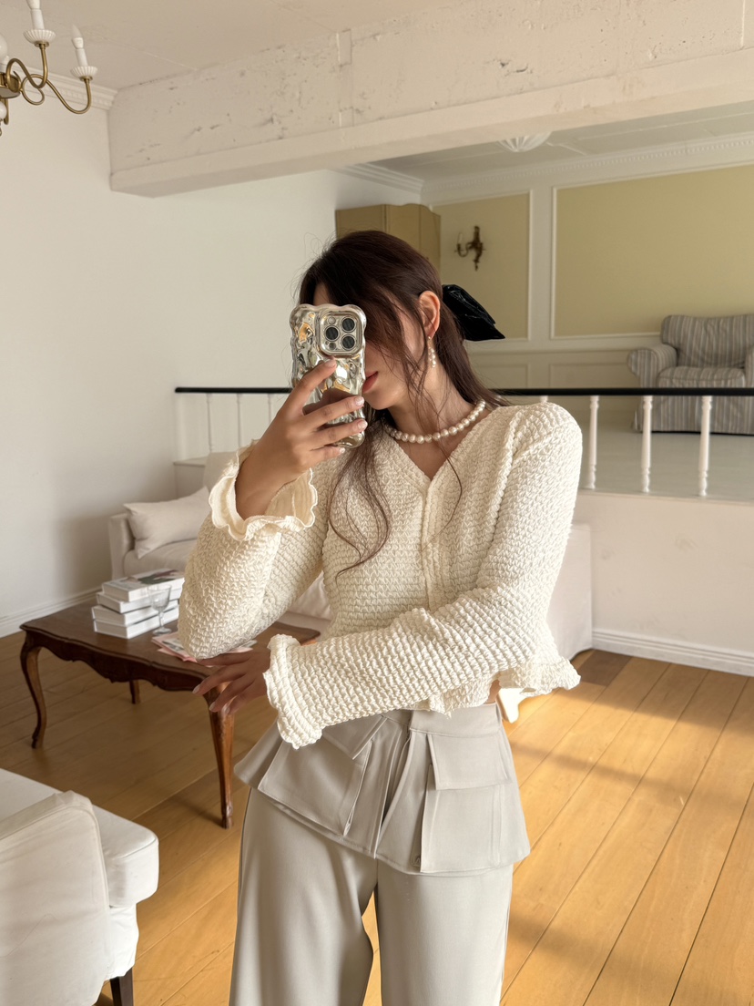 MOSMOS韓國直郵女士新款真品職業推薦人氣26春夏時尚長袖T恤MOSMOS長袖T恤