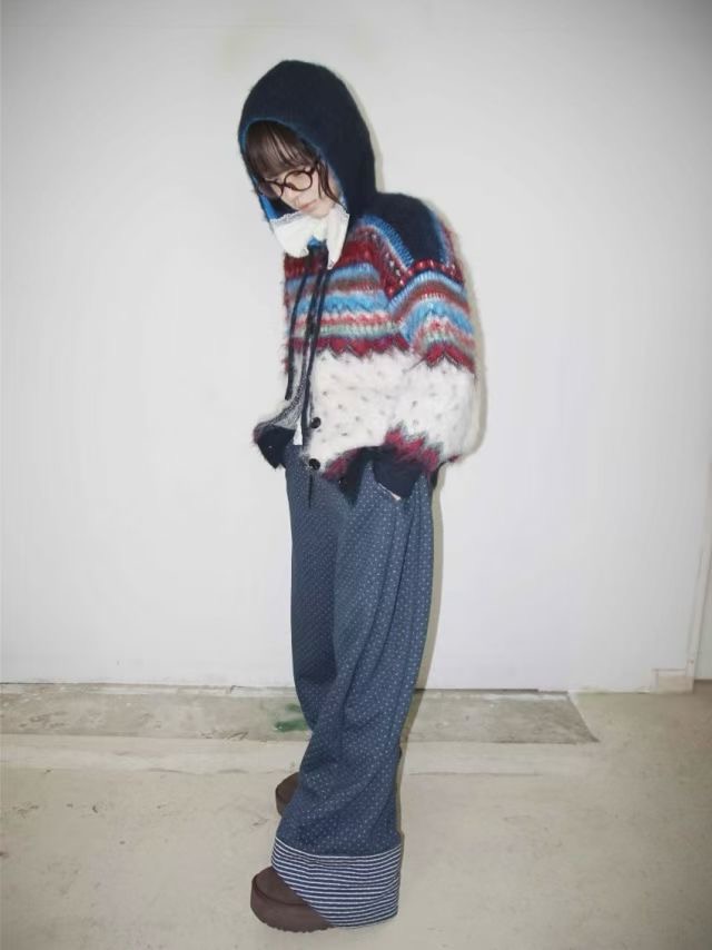 VIVACITY韓國直郵女裝新品人氣職業休閑時尚針織衫開衫連帽VIVACITY針織衫