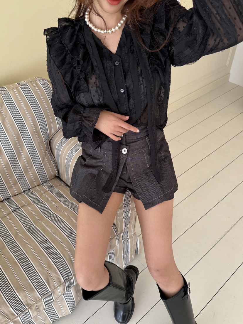 MOSMOS東大門直郵女裝新款真品26春夏人氣推薦襯衫蕾絲衫MOSMOS襯衫/蕾絲衫