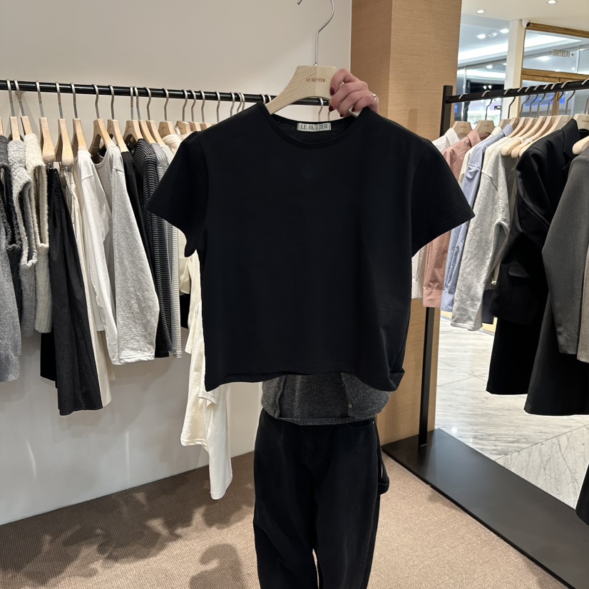 LE BUTTER東大門直郵女裝新款時尚休閑職業推薦26春季T恤LE BUTTERT恤圖色3