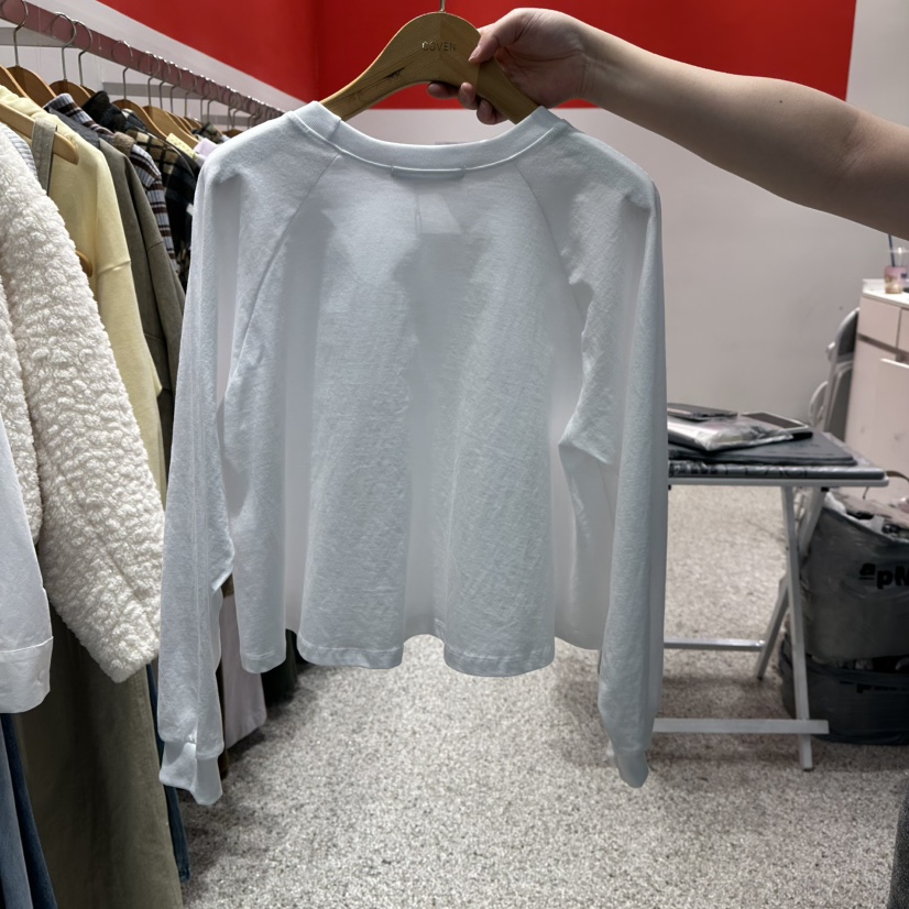 ATPZ韓國代購女士新品人氣熱賣推薦職業26春季長袖T恤短款ATTENTION PLEAES長袖T恤