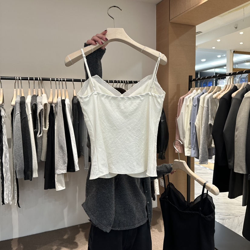 LE BUTTER東大門直郵女士新品休閑26春季吊帶背心荷葉邊LE BUTTER吊帶/背心