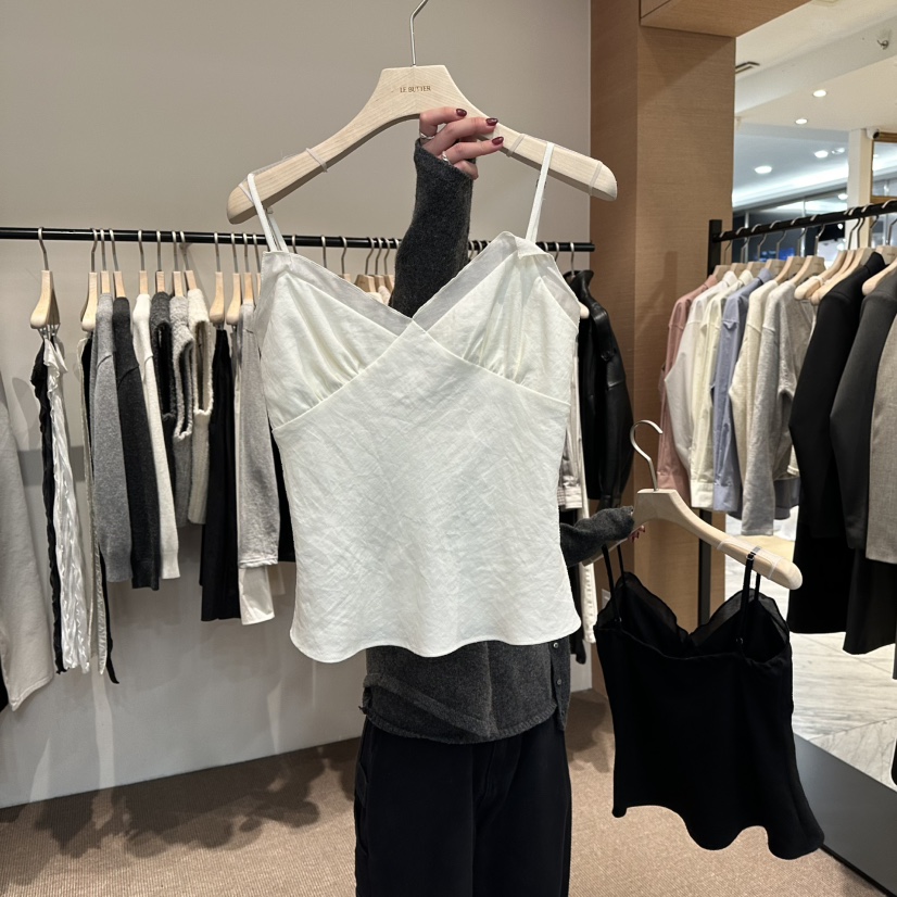 LE BUTTER東大門直郵女士新品休閑26春季吊帶背心荷葉邊LE BUTTER吊帶/背心圖色1