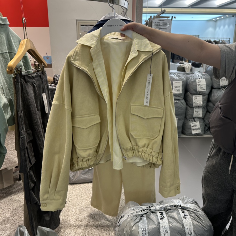 ATPZ韓國代購女士新款推薦休閑26春季時尚職業夾克假兩件ATTENTION PLEAES夾克圖色1