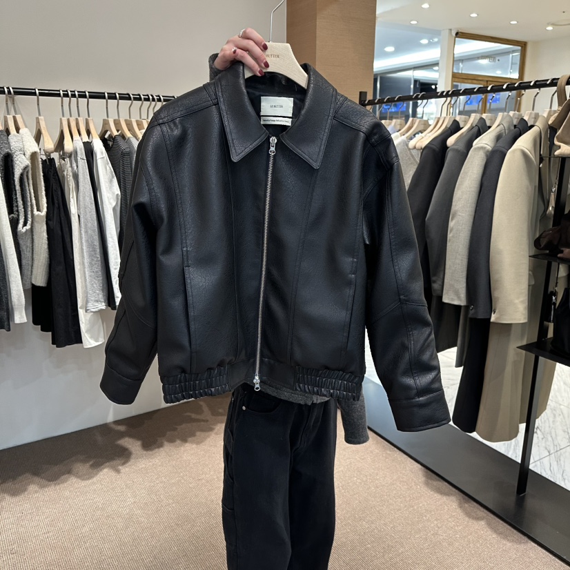 LE BUTTER東大門代購女士新品職業人氣休閑推薦26春季皮衣LE BUTTER皮衣圖色1