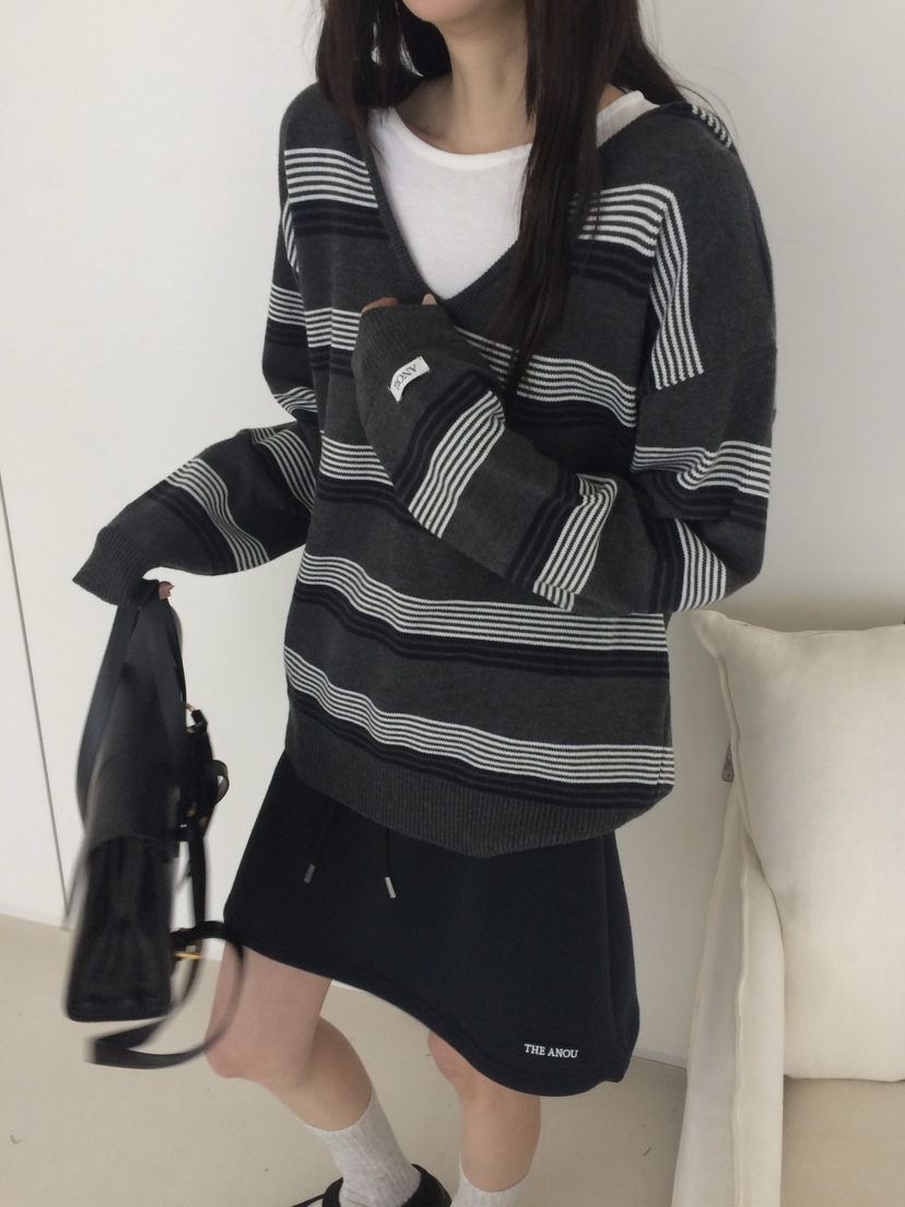 ANOU東大門實拍女裝新款時尚推薦人氣職業休閑熱賣針織衫ANOU針織衫