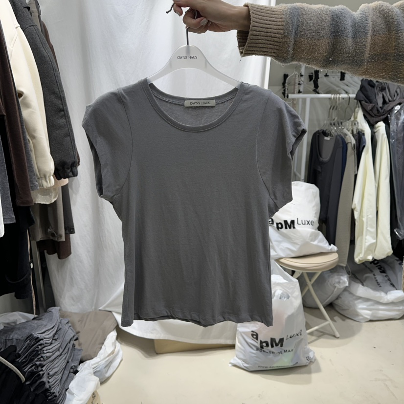 OWNS韓國直郵女士新品推薦休閑人氣熱賣時尚職業26春季T恤OWNS HAUST恤圖色1