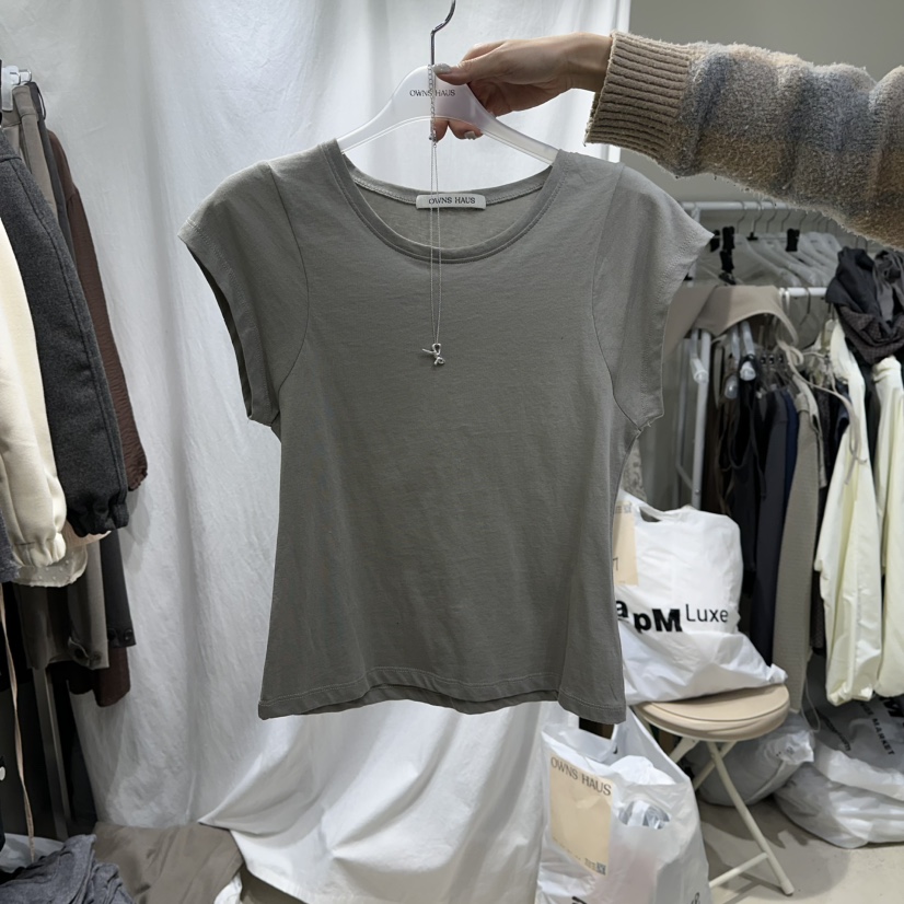 OWNS韓國直郵女士新品推薦休閑人氣熱賣時尚職業26春季T恤OWNS HAUST恤圖色2