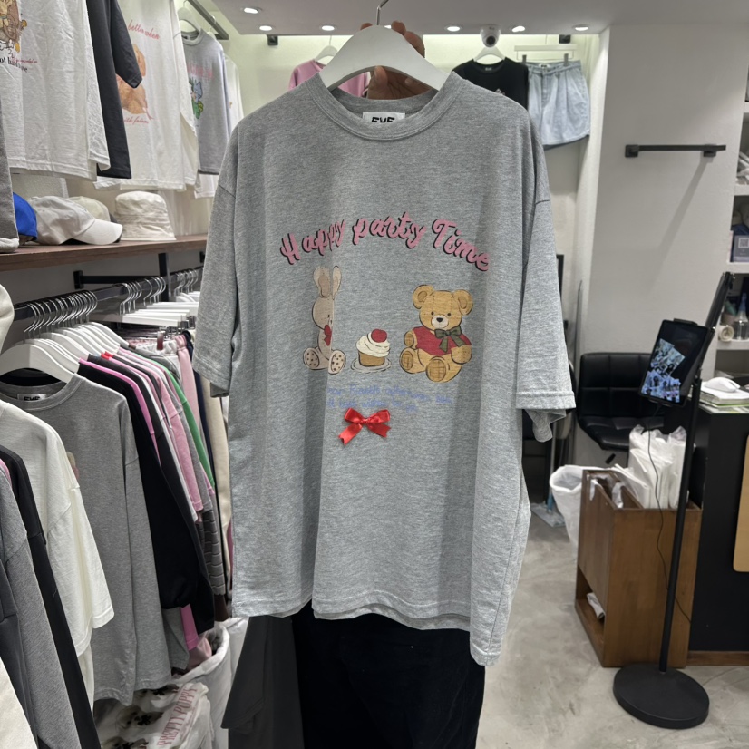 EVE東大門直郵女士新款26春季休閑推薦人氣職業熱賣時尚T恤EVET恤圖色2