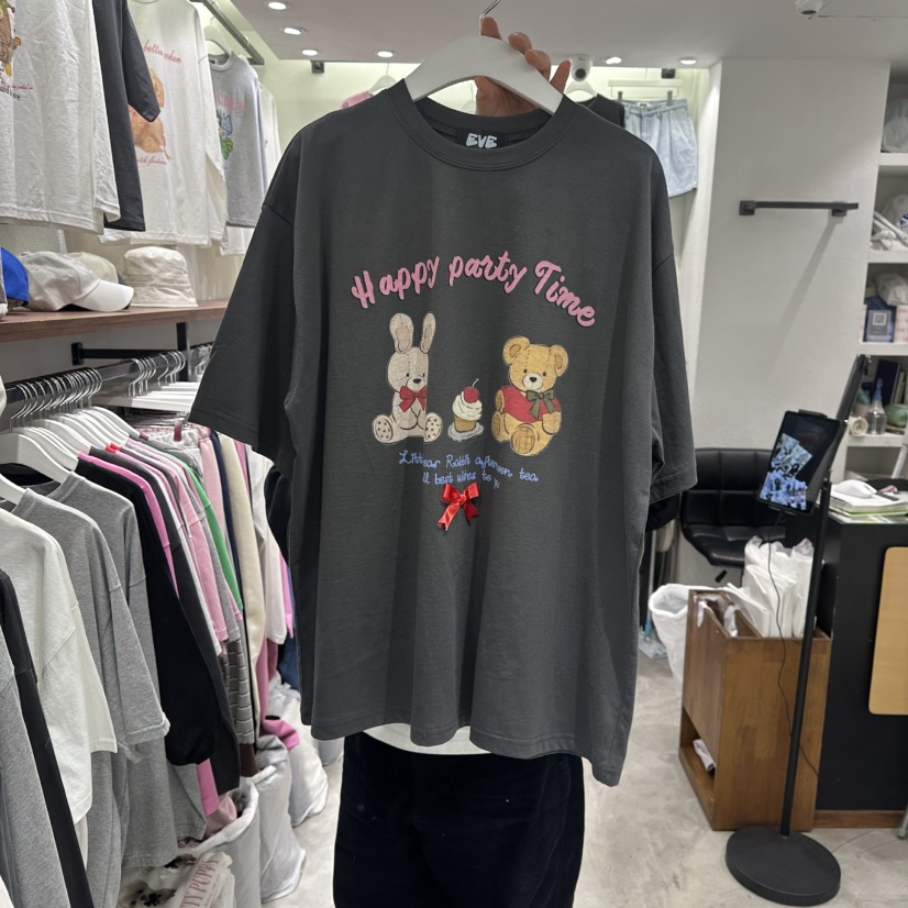 EVE東大門直郵女士新款26春季休閑推薦人氣職業熱賣時尚T恤EVET恤圖色3