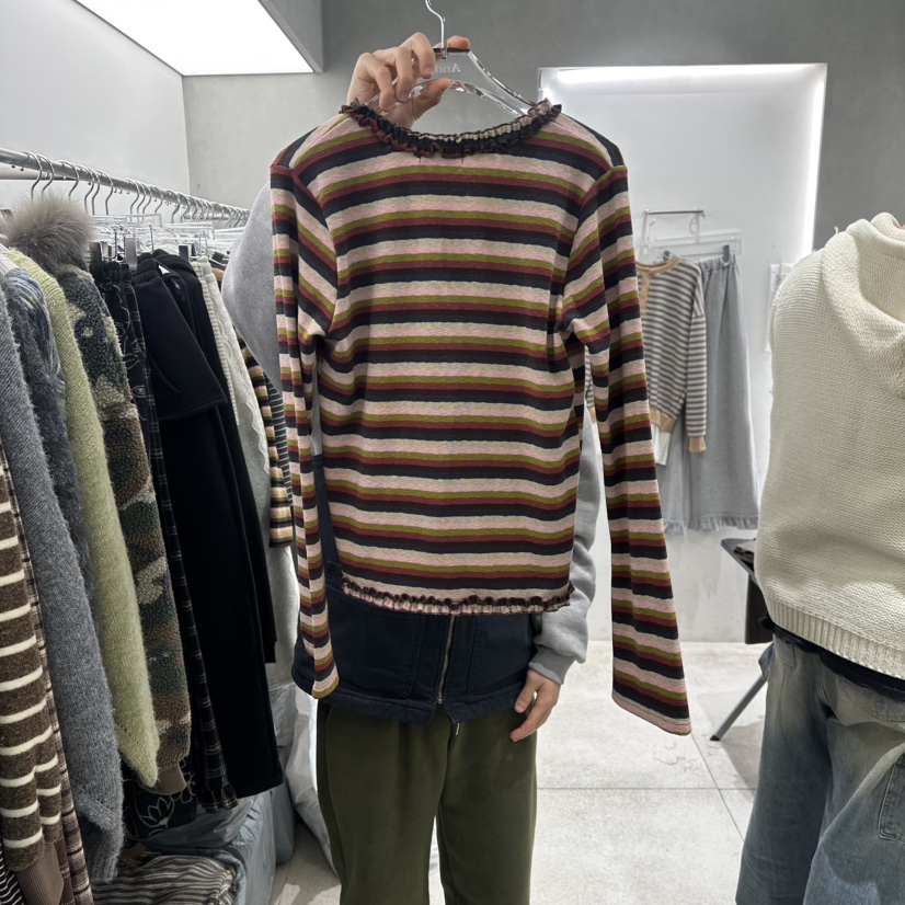 ANDE韓國代購女士新品休閑人氣職業時尚26春季針織衫開衫Ande針織衫