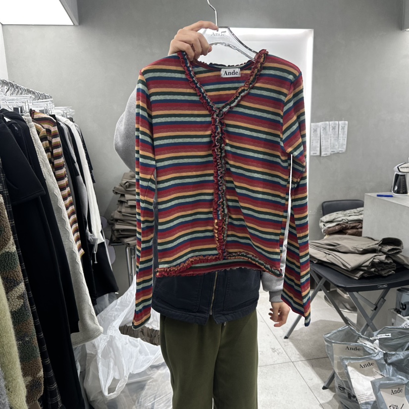 ANDE韓國代購女士新品休閑人氣職業時尚26春季針織衫開衫Ande針織衫圖色3