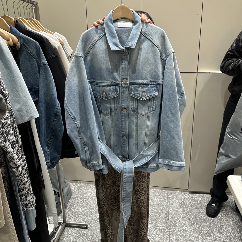 SOF韓國直郵女裝新款時尚職業熱賣人氣26春季休閑夾克腰帶SOF夾克圖色2