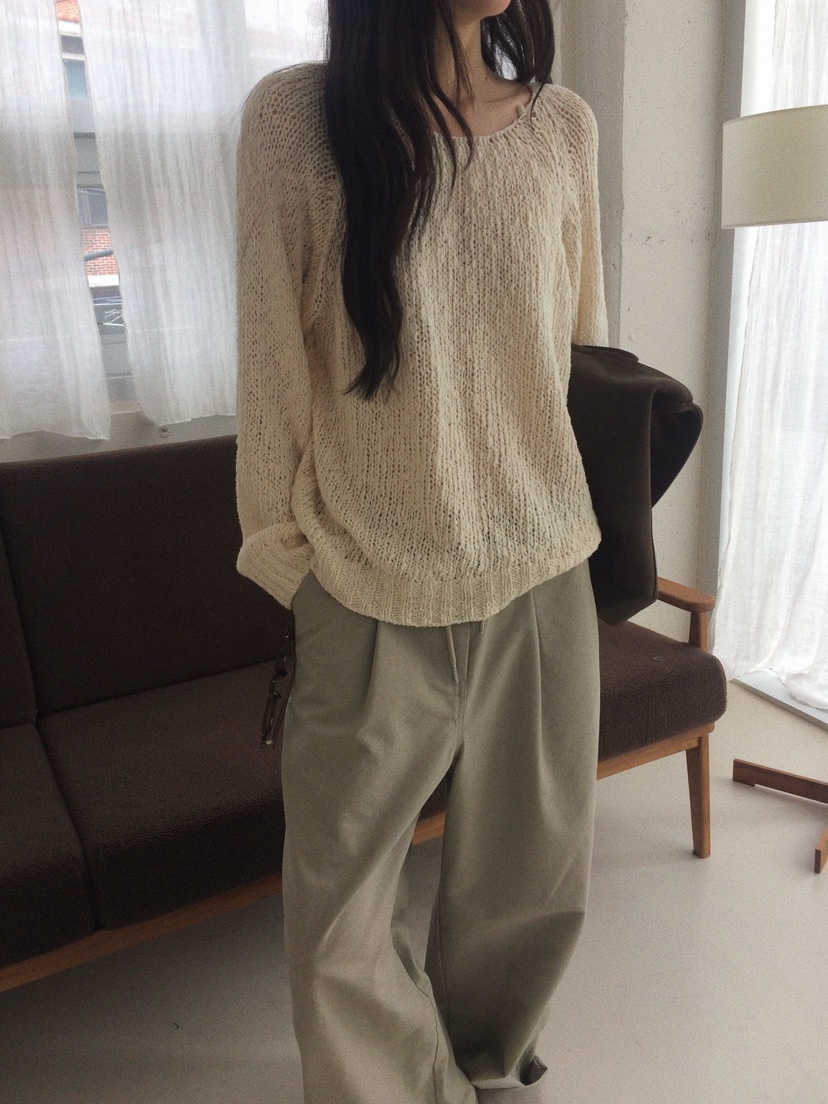 ANOU韓國代購女士新品人氣熱賣休閑職業26春季時尚針織衫ANOU針織衫