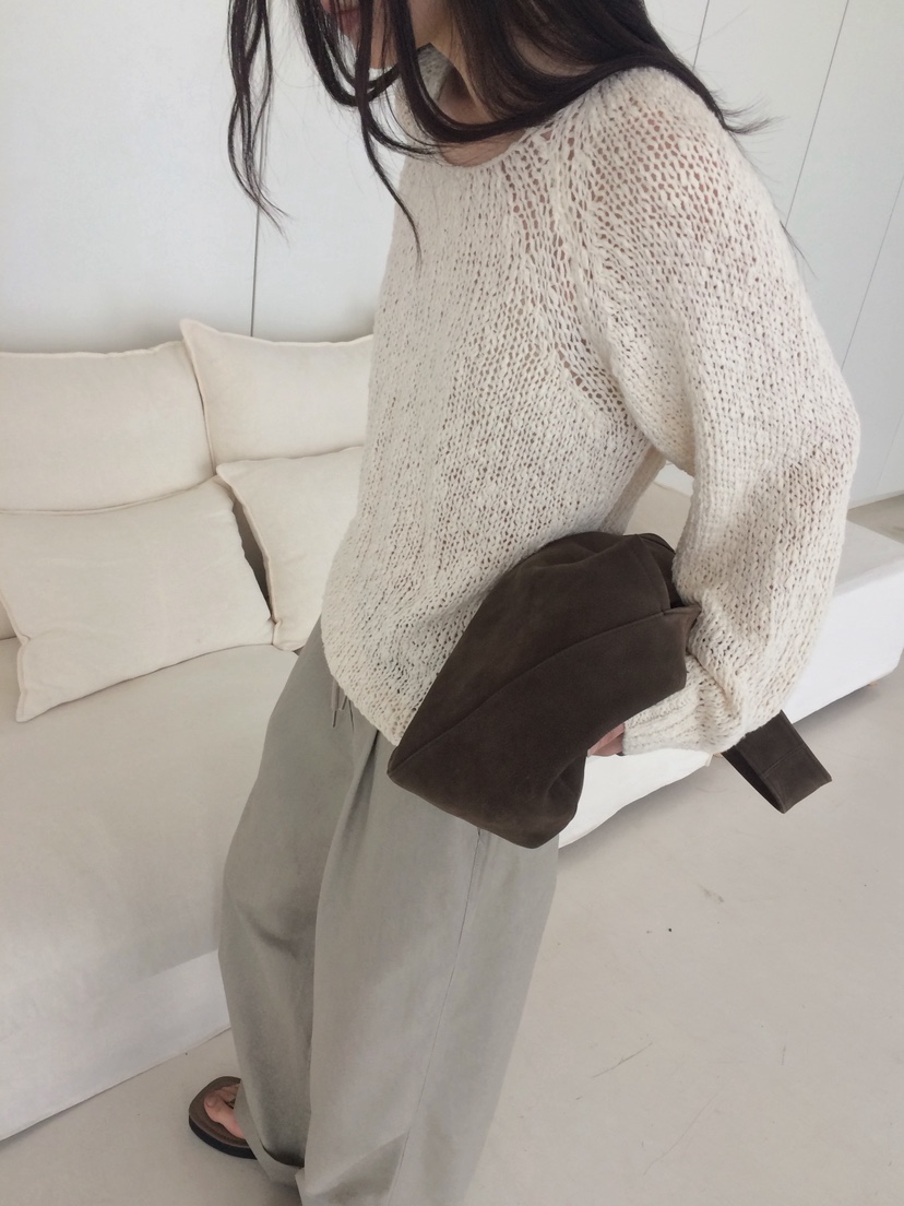 ANOU韓國代購女士新品人氣熱賣休閑職業26春季時尚針織衫ANOU針織衫