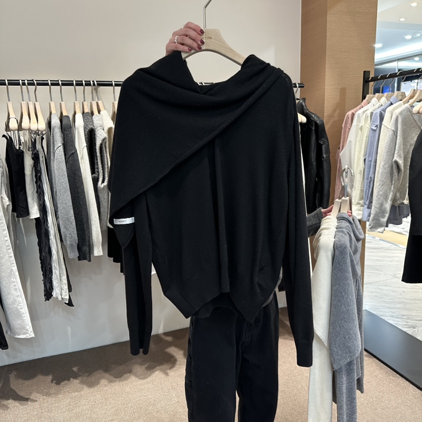 LE BUTTER東大門實拍女士新品推薦職業時尚針織衫羊絨圍巾LE BUTTER針織衫圖色3