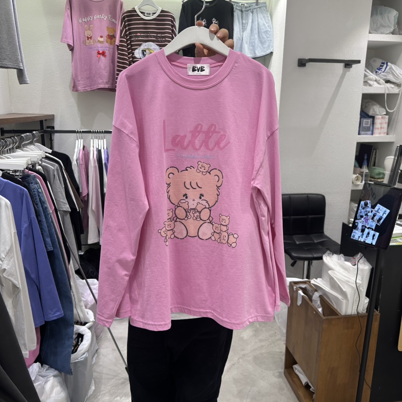 EVE東大門直郵女士新款休閑26春季人氣熱賣時尚職業長袖T恤EVE長袖T恤圖色2