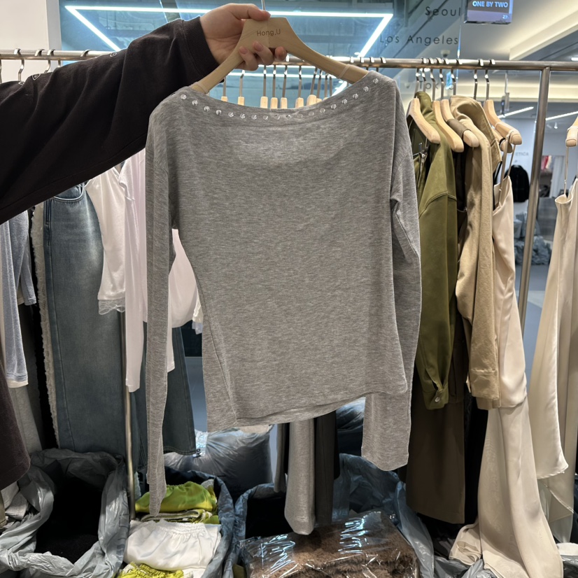HONG.U東大門直郵女裝新品推薦人氣熱賣職業時尚長袖T恤HONG.U長袖T恤圖色2