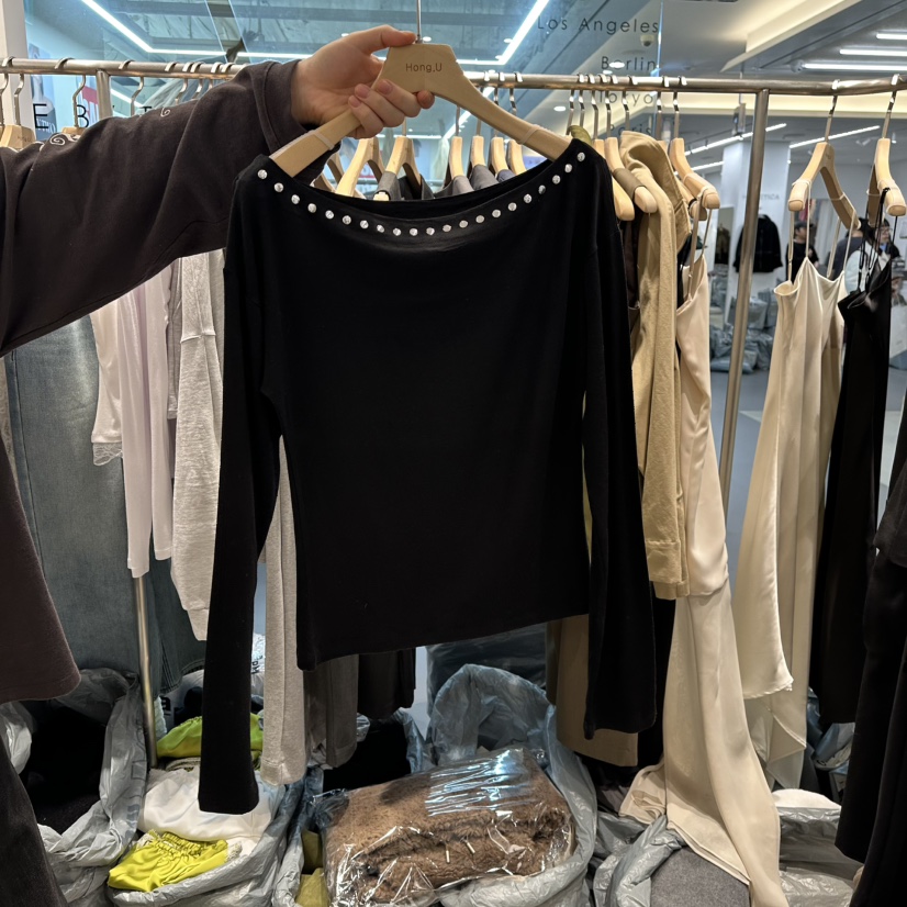HONG.U東大門直郵女裝新品推薦人氣熱賣職業時尚長袖T恤HONG.U長袖T恤圖色3