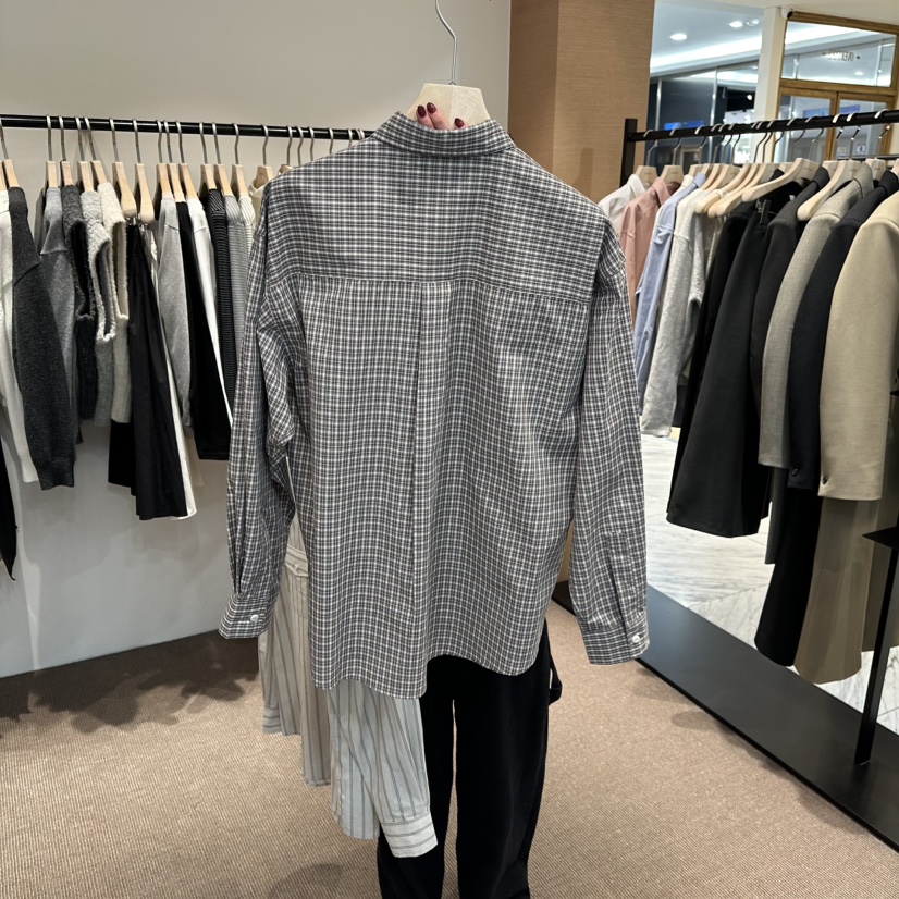 LE BUTTER東大門代購女裝新款推薦休閑26春季襯衫蕾絲衫直筒LE BUTTER襯衫/蕾絲衫