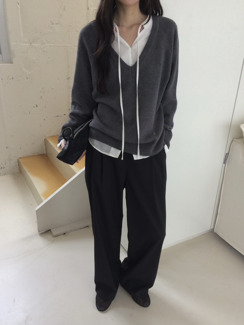 ANOU韓國直郵女裝新款26春季時尚職業人氣休閑熱賣針織衫ANOU針織衫