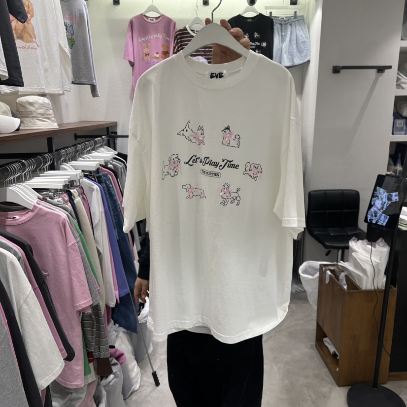 EVE東大門實拍女裝新款人氣職業休閑熱賣時尚推薦26春季T恤EVET恤圖色1