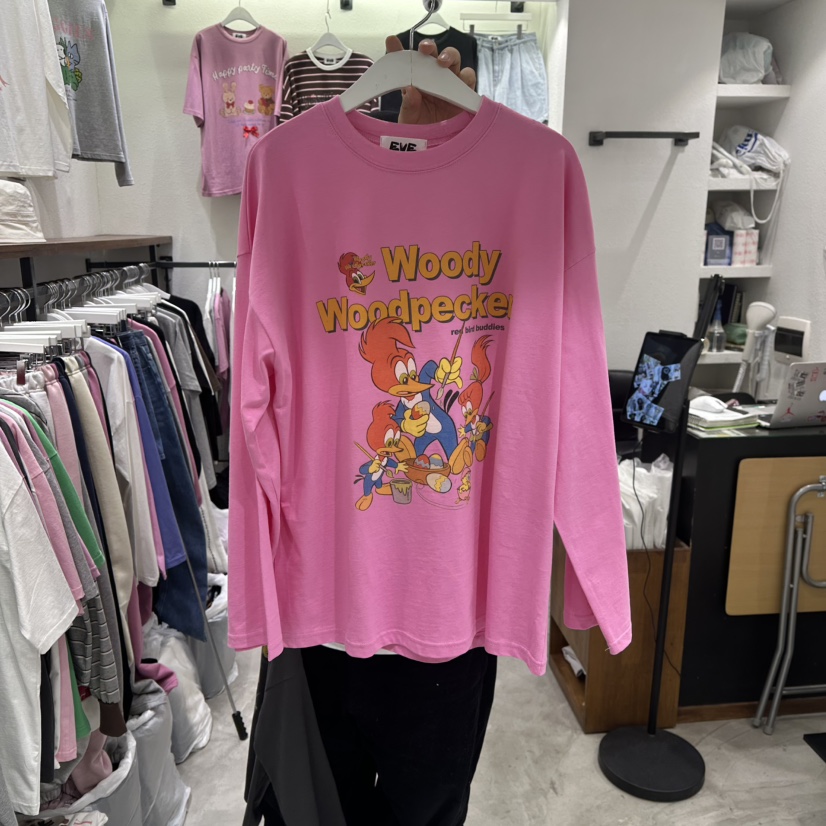 EVE韓國直郵女裝新款人氣推薦職業26春季休閑時尚長袖T恤EVE長袖T恤圖色3