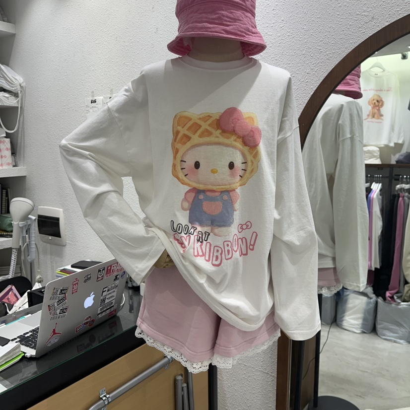 EVE東大門直郵女裝新款休閑推薦時尚職業26春季人氣長袖T恤EVE長袖T恤圖色1