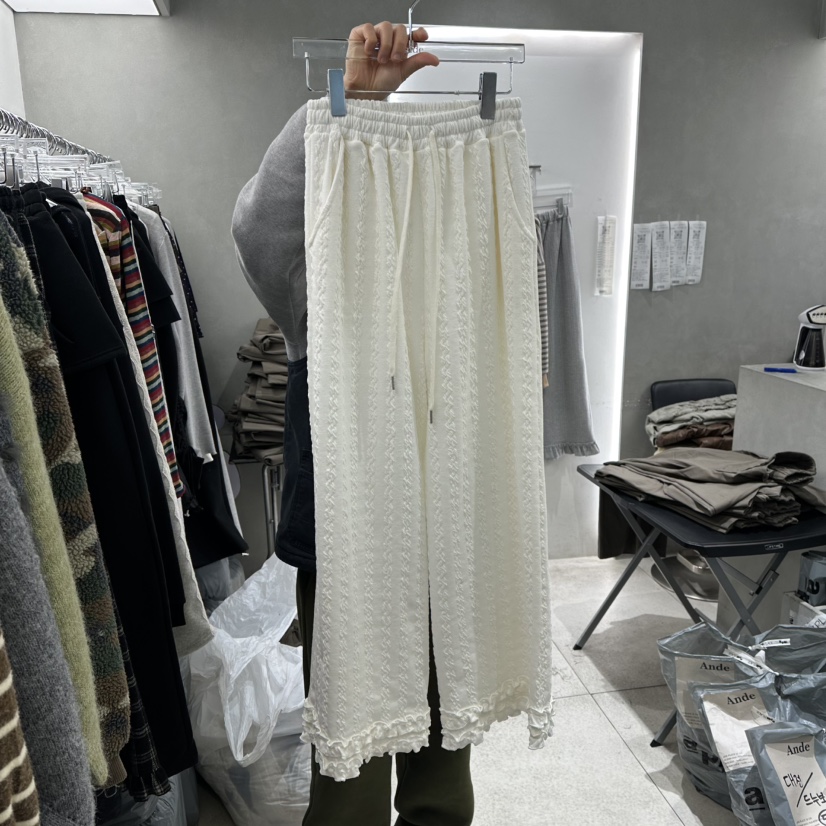 ANDE東大門實拍女士新款時尚人氣熱賣休閑26春季休閑褲雙層Ande休閑褲圖色1