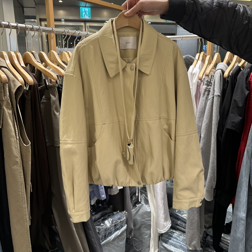 SOF韓國直郵女裝新品職業人氣休閑推薦時尚熱賣26春季夾克皮革SOF夾克圖色1