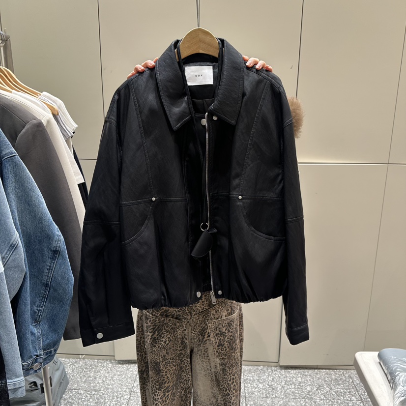 SOF韓國直郵女裝新品職業人氣休閑推薦時尚熱賣26春季夾克皮革SOF夾克圖色2