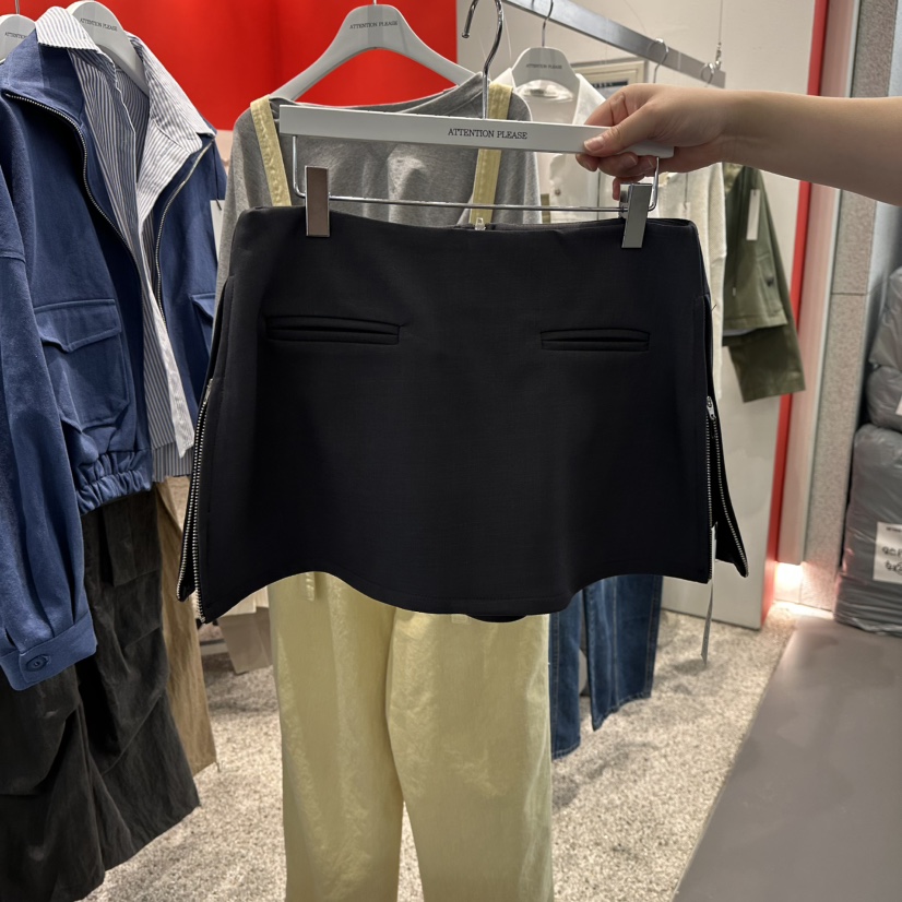 ATPZ東大門實拍女士新品熱賣職業休閑26春季時尚裙褲拉鏈ATTENTION PLEAES裙褲圖色2