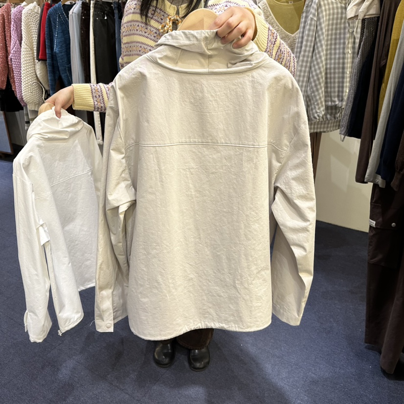 FURE韓國代購女裝新款時尚人氣推薦職業休閑襯衫蕾絲衫高領FURE襯衫/蕾絲衫